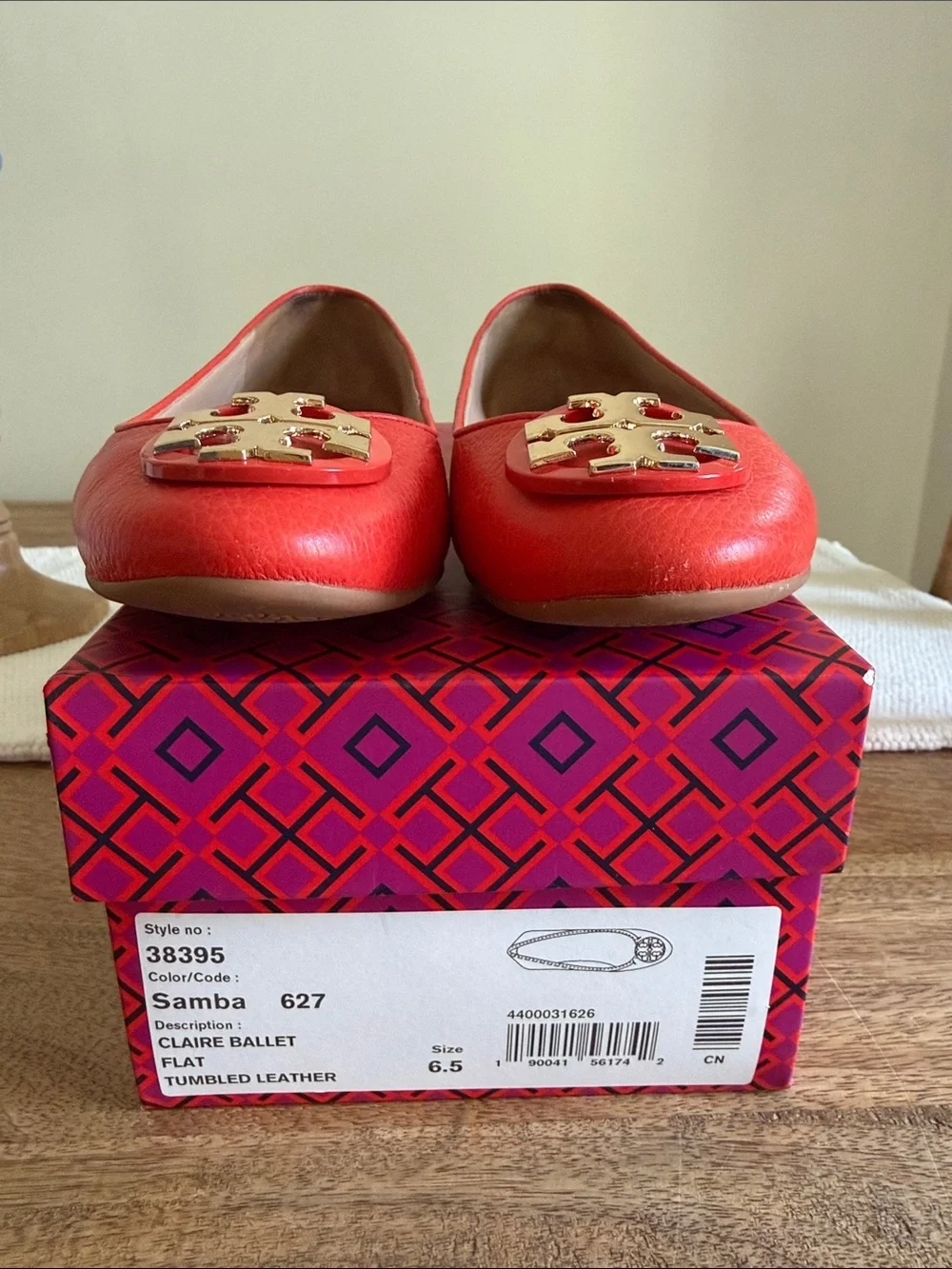 Tory Burch Claire Ballet Flat in Samba